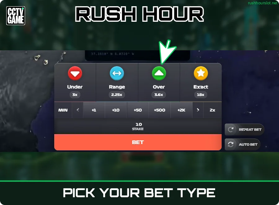 Place a bet in Rush Hour